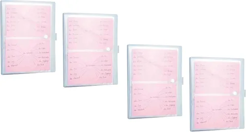 Vista 8 de 4x6 tarjetas de índice de plástico transparente organizador bolsas libro carpeta 40 páginas para 160 tarjetas