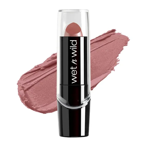 Vista 16 de wet n wild - Lápiz labial con acabado sedoso, color labial hidratante rico y acumulable, formulado con vitaminas A, E y macadamia para una Un breve