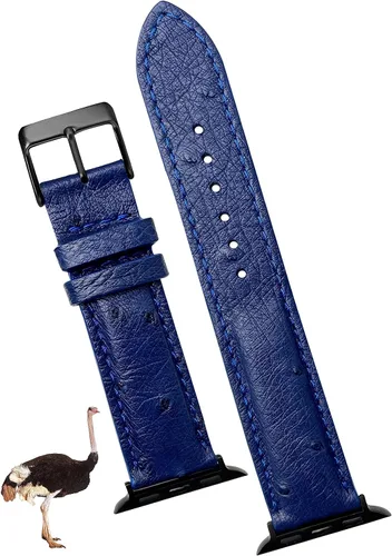 Vista 16 de AIIigator - Correa de reloj hecha a mano de cuero compatible con Apple Watch Ultra de 1.929 in 1.772 in 1.732 in 1.654 in 1.614 in 1.575 in 1.496 in