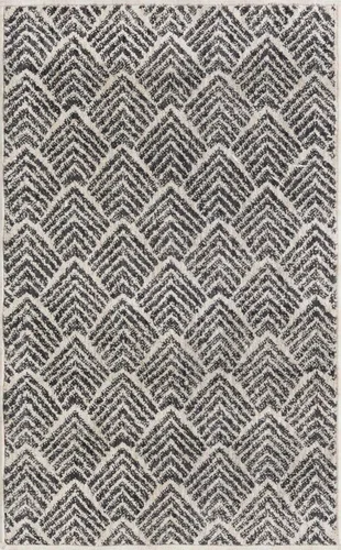 Vista 3 de Unique Loom Eco Trellis Collection - Alfombra de área - Osage (rectangular 2 pies 0 pulgadas x 3 pies 0 pulgadas, marfil carbón)