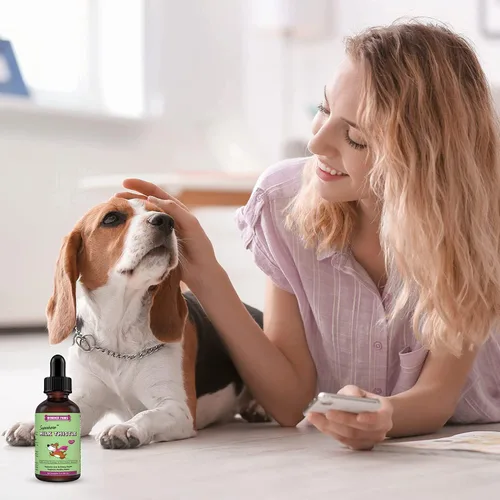 Vista 7 de WONDER PAWS Gotas de melatonina más gotas de cardo mariano - para aliviar el estrés del perro, calmante, hígado, desintoxicación y bienestar general