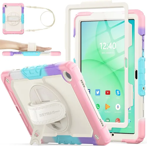 Vista 35 de SEYMAC stock Funda para Samsung Galaxy Tab A8 de 10.5 pulgadas, funda de protección contra caídas de cuerpo completo con protector de pantalla
