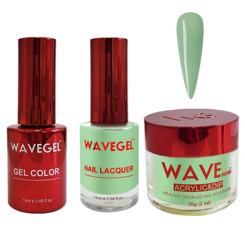 Vista 85 de WAVEGEL - Juego de gel de remojo, laca de uñas y polvo acrílico y polvo de inmersión a juego - Colección Queen - #001 Negro sedoso