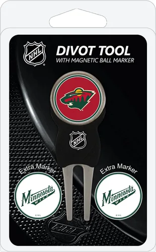Vista 19 de Team Golf NHL Adult-Unisex Divot Tool Pack with 3 Golf Ball Markers