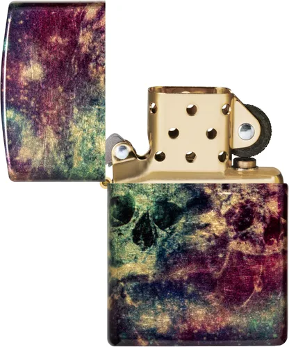 Vista 4 de Zippo Galaxy Skull Design 540 - Encendedor de bolsillo de latón