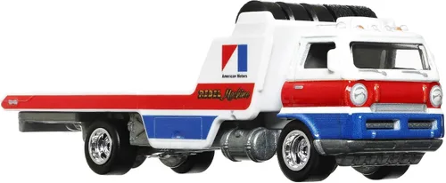 Vista 4 de Hot Wheels Equipo de transporte abierto con la máquina Rebel AMC '70