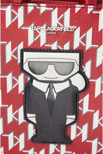 Vista 4 de Karl Lagerfeld Paris Maybelle Crossbody Crimson Combo Talla única, Crimson Combo