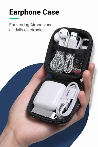 Vista 2 de UGREEN Paquete de estuche para auriculares con bolsa organizadora de viaje