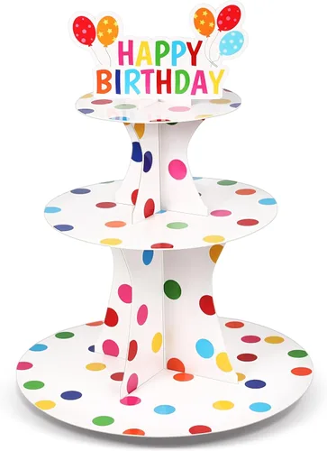 Vista 12 de Zopeal Soporte para Cupcakes de Béisbol Decoraciones de Fiesta de 3 Niveles Soporte para Cupcakes de Postre de Béisbol Exhibidores de Mesa