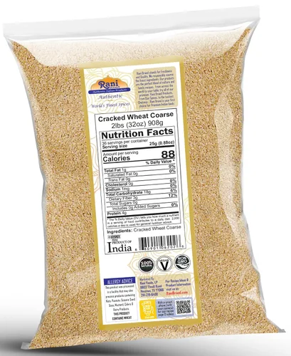 Vista 3 de Rani - Trigo grueso agrietado (trigo fada/bulgur #3) 32 onzas (2 libras) 32.03 oz ~ Todo natural Vegano Apto para gluten Sin OMG Kosher
