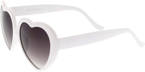 Vista 4 de zeroUV Lentes de sol de gran tamaño con diseño de corazón para mujer, 2.165in