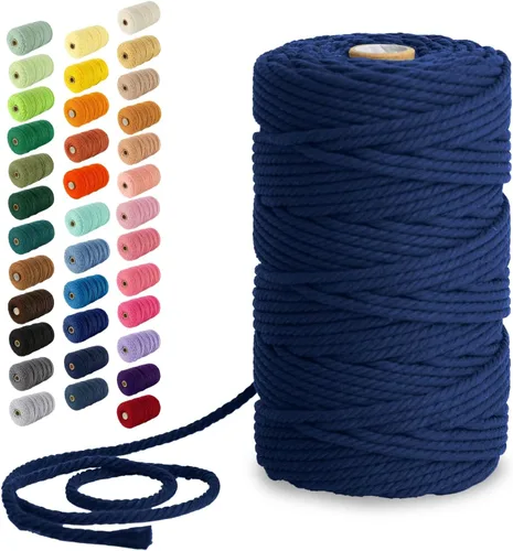 Vista 101 de Nook Theory Hilo de macramé de 3mm 109 yardas - Cuerda de macramé suave de 4mm, 5mm perfecta para nudos - Suministros de macramé para colgadores