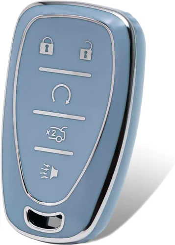 Vista 12 de OFFCURVE Funda para llavero de automóvil Chevrolet de TPU suave, carcasa completa para llave de coche, accesorios de automóvil, protector de llave