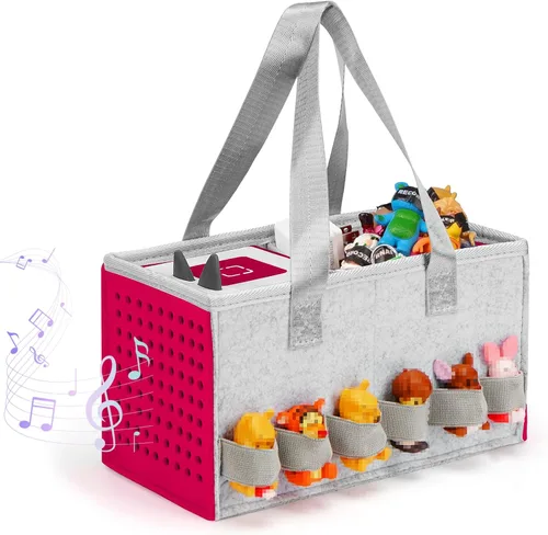 Vista 10 de Estuche de transporte para Toniebox Bolsa de viaje para Tonies Starter Set y reproductor de audio, bolsas portátiles de tela de fieltro