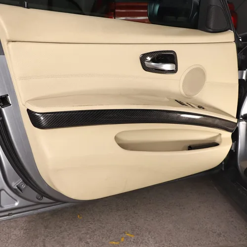 Vista 4 de Ajuste interior del panel de la puerta del coche para BMW 3 series E90 E93 2005-2012 accesorios del coche, ABS, 4PCS (fibra de carbono) -PS. Pls