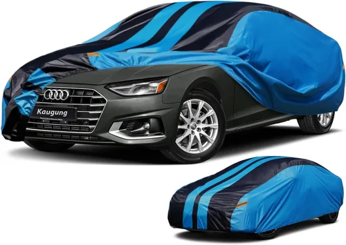 Vista 43 de Kaugung Funda impermeable para automóvil BMW Serie 3 (1999-2025), cubierta exterior completa para automóviles, ligera, resistente al sol, UV