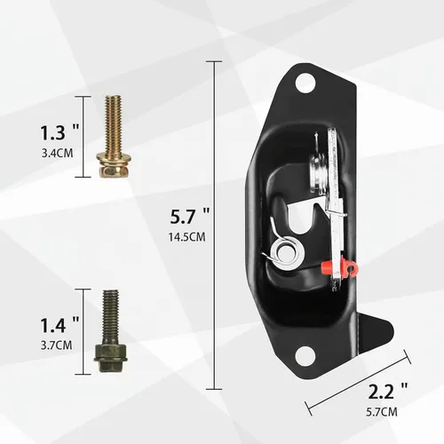 Vista 3 de 15921948 15921949 - Par de palancas de pestillo para puerta trasera izquierda derecha compatible con Chevy Silverado Avalanche GMC Sierra Escalade