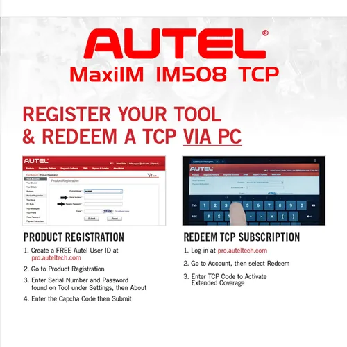 Vista 5 de Autel Programa de cuidado total para Autel MaxiIM IM508 S (tarjeta de actualización de 1 año IM508)