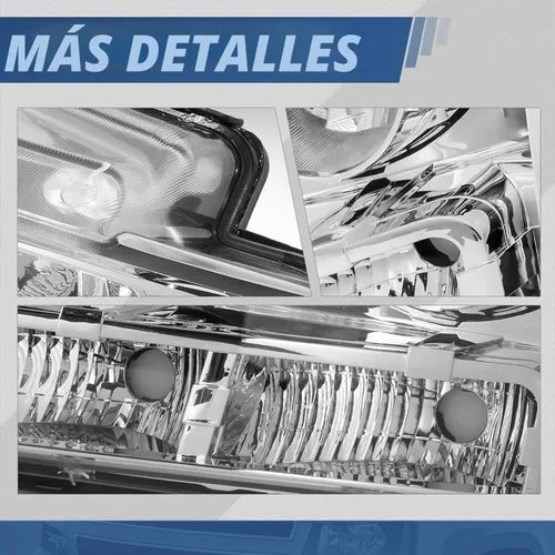 Vista 5 de Auto Dynasty - Conjunto de faros compatible con Chevy Tahoe Avalanche Suburban 2007-2014 1500 2500, lámparas de halogéno de repuesto para lado