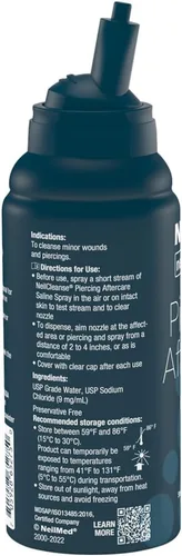 Vista 3 de NeilMed Cuidado Posterior para Piercings en Aerosol Tamaño de Viaje - 75mL