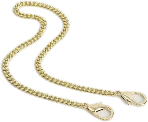Vista 12 de Yichain Mini Linda Correa de Cadena de Bolso de Mano Correa de Repuesto para Bolso de Mano con Hombro Accesorios de Encanto (Oro Antiguo, 33 cm)