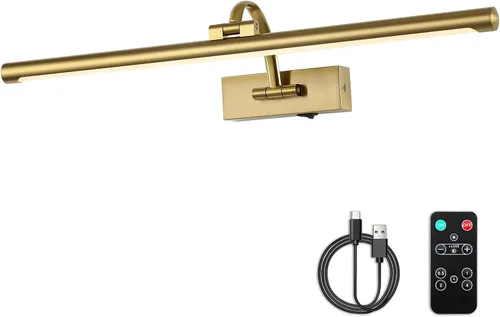 Vista 16 de DESOOP - Luces inalámbricas recargables para cuadros, iluminación de galería, luz de marco de fotos con batería, control remoto y temporizador, luz