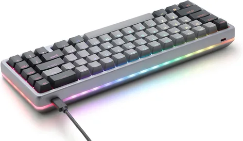 Vista 4 de Drop - Teclado mecánico de alto perfil ALT Teclado para juegos de 65% (67 teclas), interruptores hot-swap, macros programables, retroiluminación