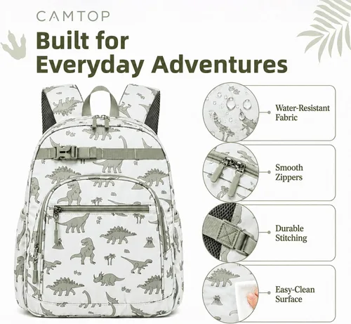 Vista 4 de Mochila para niñas para la escuela, mochila para niños preescolar, jardín de infantes, bolsa de libros primaria, 14.2"x4.5"x10.2", Mochila infantil