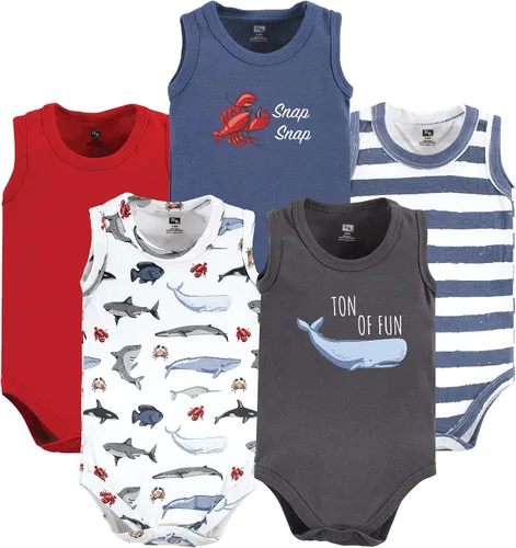 Vista 15 de Hudson Baby Mamelucos sin mangas unisex de algodón para bebé Béisbol