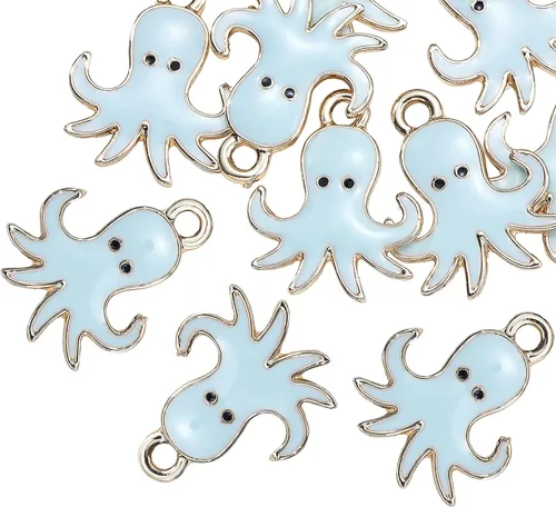 Vista 15 de DanLingJewelry Dijes de esmalte mini colgantes de esmalte para hacer joyas y bricolaje, Metal