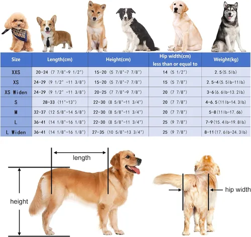 Vista 8 de Silla de ruedas ligera para perros para patas traseras, rodillera doble ajustable para artritis, parálisis y amputación, ruedas de ejercicio