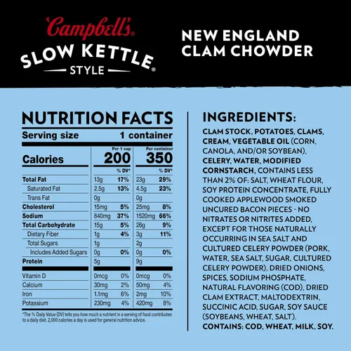 Vista 2 de Sopa estilo Slow Kettle de Campbell's, de 15.5 onzas, en recipientes para microondas