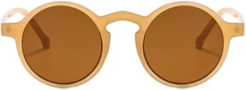 Vista 2 de Xpectrum Gafas de sol ligeras unisex pequeñas redondas hippie, marco de plástico circular, estilo retro Lennon, gafas bohemias