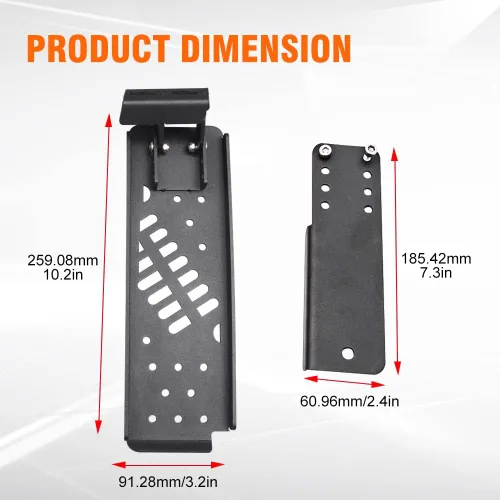 Vista 6 de JL Pedal Muerto, Pedal Muerto Gladiator Lado Izquierdo Reposapiés Compatible con Jeep Wrangler JL/Gladiator JT 2018 2019 2020 2021 2022 2023