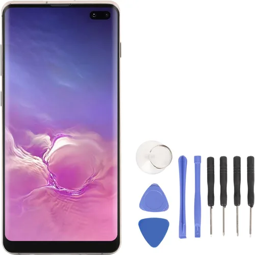 Vista 11 de para S10 Plus Pantalla LCD de repuesto, pantalla OLED digitalizador Asamblea con marco, herramienta de reparación, para S10 Plus SM N975, 6.4 Negro