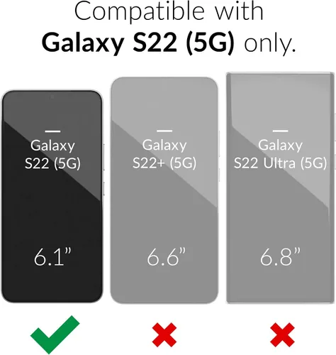 Vista 2 de Crave Protector transparente para Galaxy S22, funda a prueba de golpes para Samsung Galaxy S22 (6.1 pulgadas)