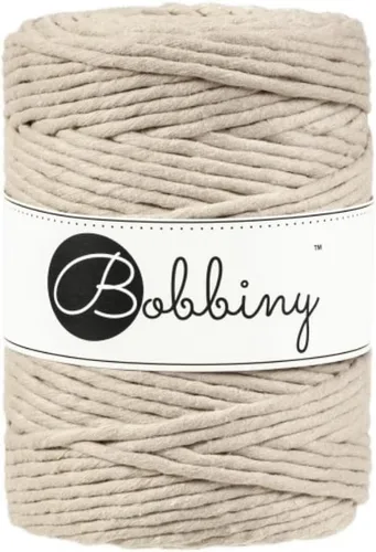 Vista 7 de Bobbiny Cordón de macramé XXL de 0.197 in de una sola capa (aguamarina), 108 yardas/330 pies (100% algodón reciclado)