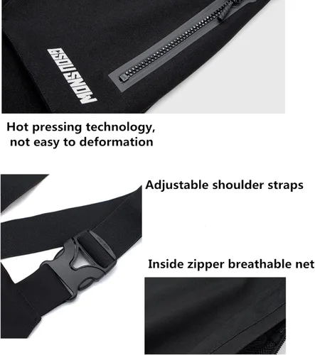Vista 5 de GSOU SNOW Pantalones de esquí para hombre, overol de nieve para snowboard, impermeable, resistente al viento, con correa ajustable, para invierno