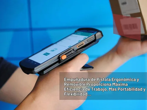 Vista 6 de Robusto 4G LTE Android escáner de código de barras pistola agarre portátil computadora móvil 5 "pantalla táctil con Honeywell N6603 1D 2D lector