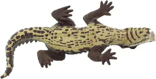 Vista 4 de Safari Ltd. Figura de caimán – Figura realista de reptil de 5 pulgadas – Juguete educativo para niños, niñas y niños a partir de 3 años