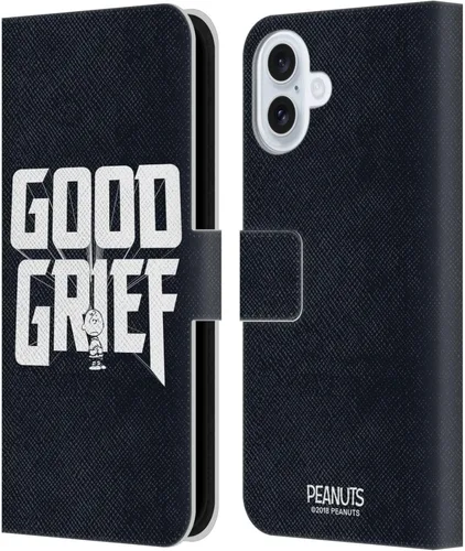 Vista 119 de Head Case Designs Funda de piel con licencia oficial de Peanuts Charlie Brown Good Grief Rock Tees compatible con Apple iPhone 11 Charlie Brown Buen