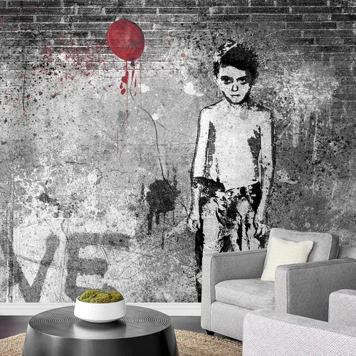 Vista 26 de wall26 - Pintura de arte abstracto marrón y beige - Mural de pared extraíble Papel pintado autoadhesivo grande - 66x96 pulgadas