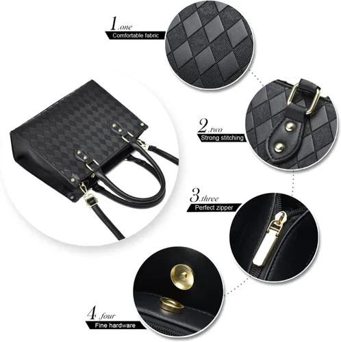 Vista 8 de Monederos y bolsos para mujer con asa superior, bolso de mano para mujer, bolso de hombro