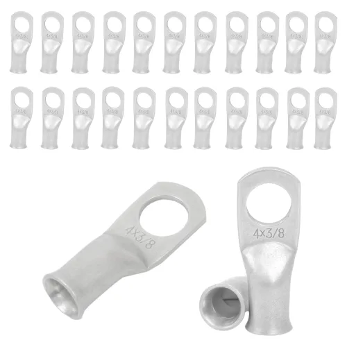 Vista 43 de 25 piezas de terminales de anillo de 1/0 AWG-1/2 (M12), terminales de anillo, conectores de terminal, terminales de cable resistentes, terminales