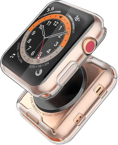 Vista 13 de JULK - Funda protectora general suave de TPU HD ultrafina para iWatch SE 3 (2025) / Series SE / 6/5 / 4, paquete de 2 unidades [Paquete de 2]