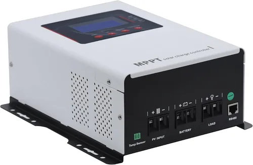 Vista 3 de Controlador de carga solar MPPT de 60 A, 12 V, 24 V, 36 V, 48 V, automático, pantalla LCD ajustable, regulador de panel solar fotovoltaico de 150 V