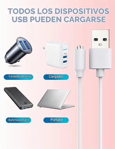 Vista 6 de Cable de carga de repuesto magnético USB DC - Paquete de 2