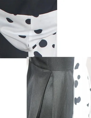 Vista 5 de Deville - Disfraces de cosplay para mujer, color blanco y negro, para Halloween