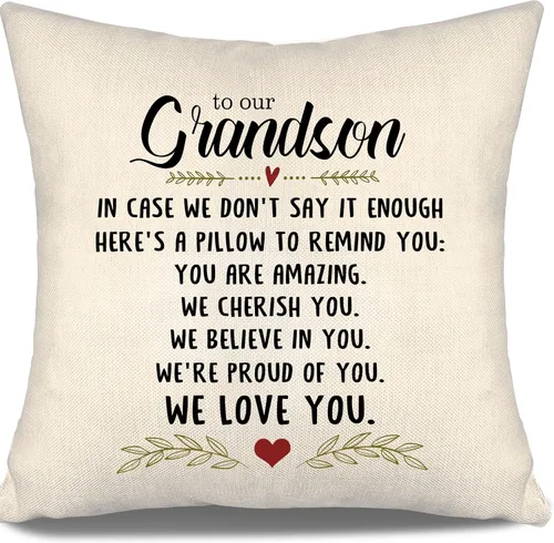 Vista 31 de En caso de que no lo diga lo suficiente aquí hay una almohada para recordarte que eres increíble, te aprecio, te quiero. Funda de almohada para tía