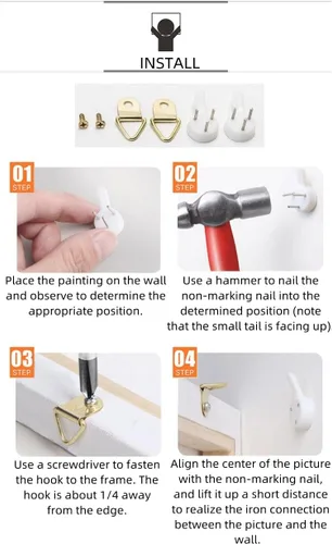 Vista 5 de TINDAY Kit de 2 piezas enmarcadas de pintura por números para adultos, principiantes, niños, pintura acrílica por números, pintura acrílica para 2